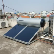 Phối cảnh máy nước nóng năng lượng mặt trời Solahart 300L lắp đặt thực tế