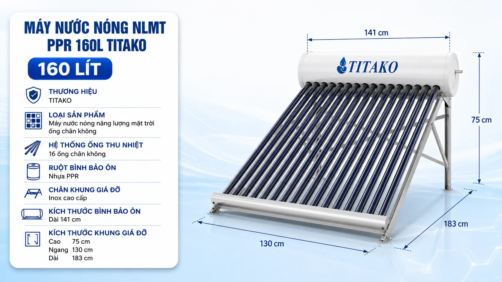 Thông số chính của máy