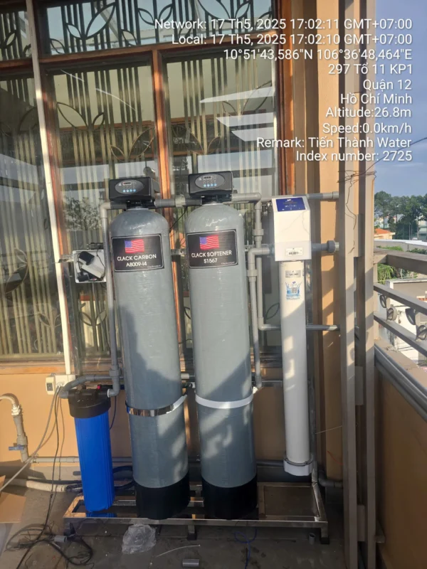 Lắp đặt bộ lọc nước Titako CM02A + Seccua tại nhà anh Minh
