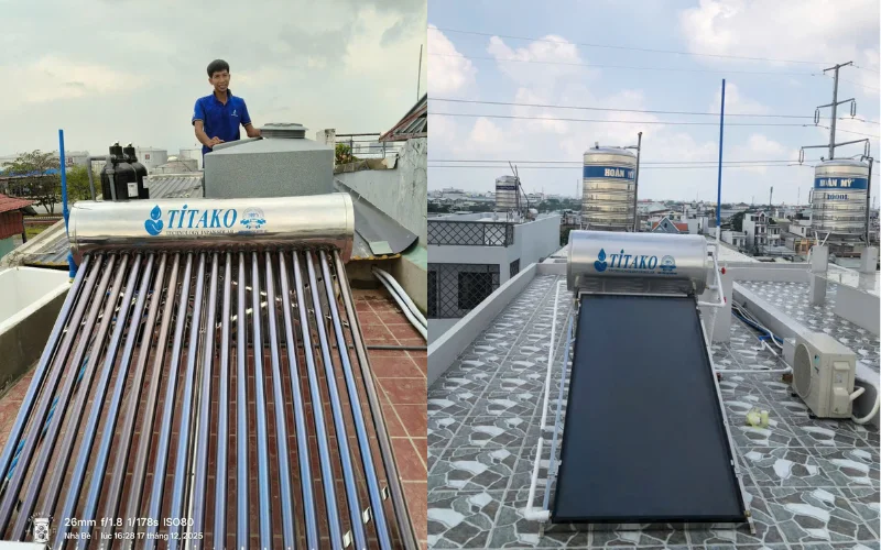 Địa chỉ bán máy nước nóng năng lượng mặt trời tại Cần Thơ uy tín