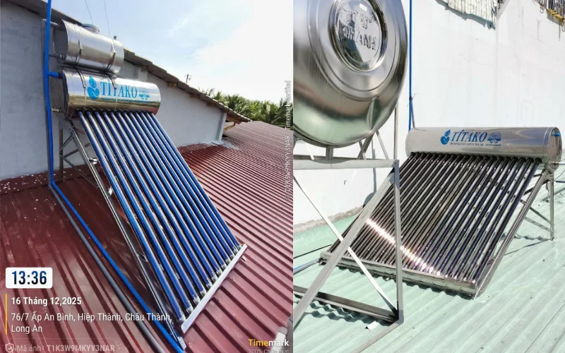 Địa chỉ bán máy nước nóng năng lượng mặt trời tại Long An