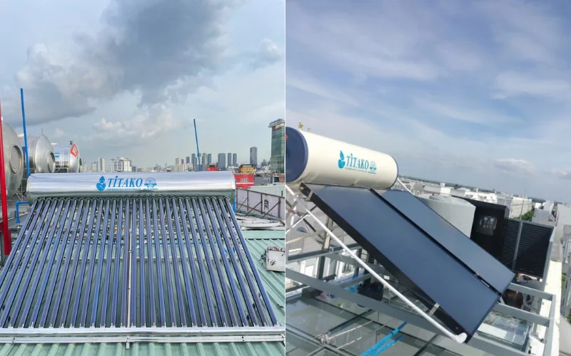 Cửa hàng bán máy nước nóng năng lượng mặt trời tại Tiền Giang
