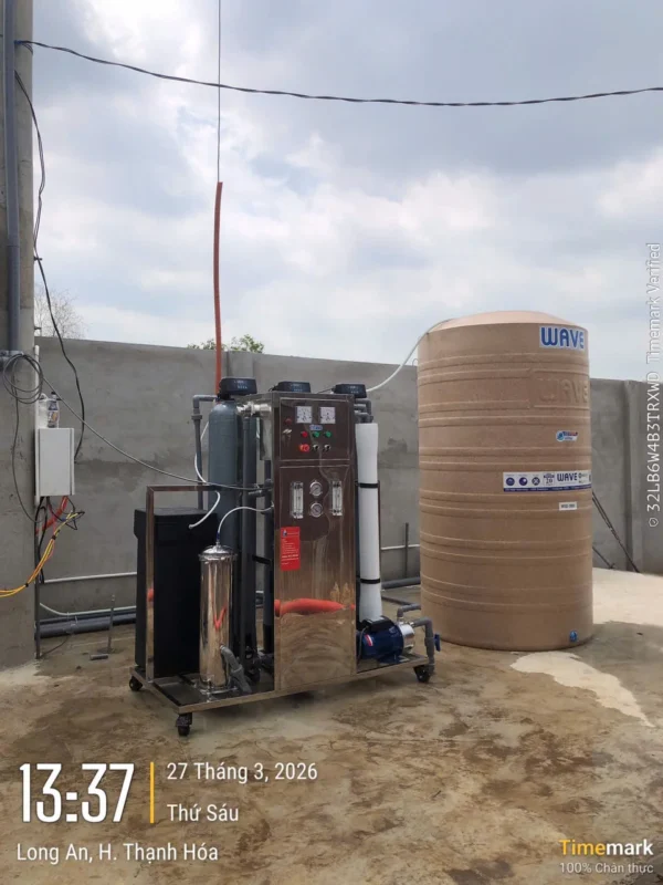 Hoàn thành lắp đặt hệ thống lọc nước tinh khiết 500L/H tại giáo sứ Long An