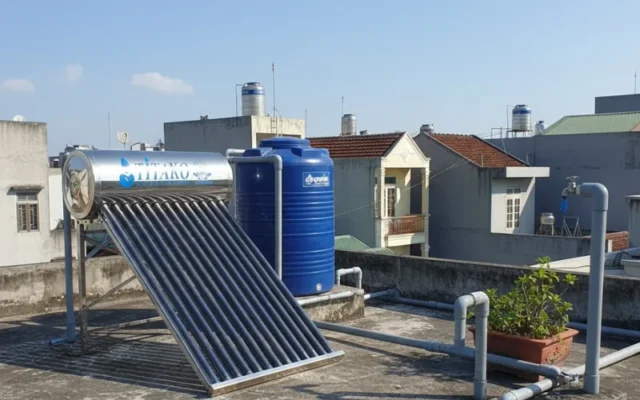 Kích thước máy nước nóng năng lượng mặt trời phổ biến hiện nay