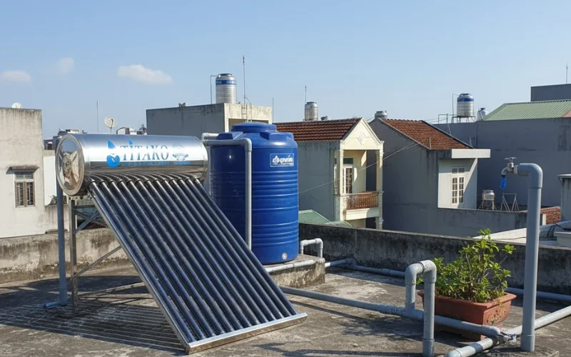Kích thước máy nước nóng năng lượng mặt trời phổ biến hiện nay