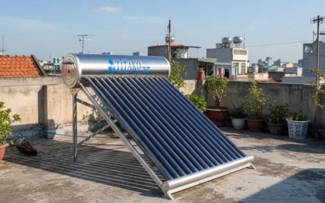 Máy nước nóng năng lượng mặt trời tại Bình Dương