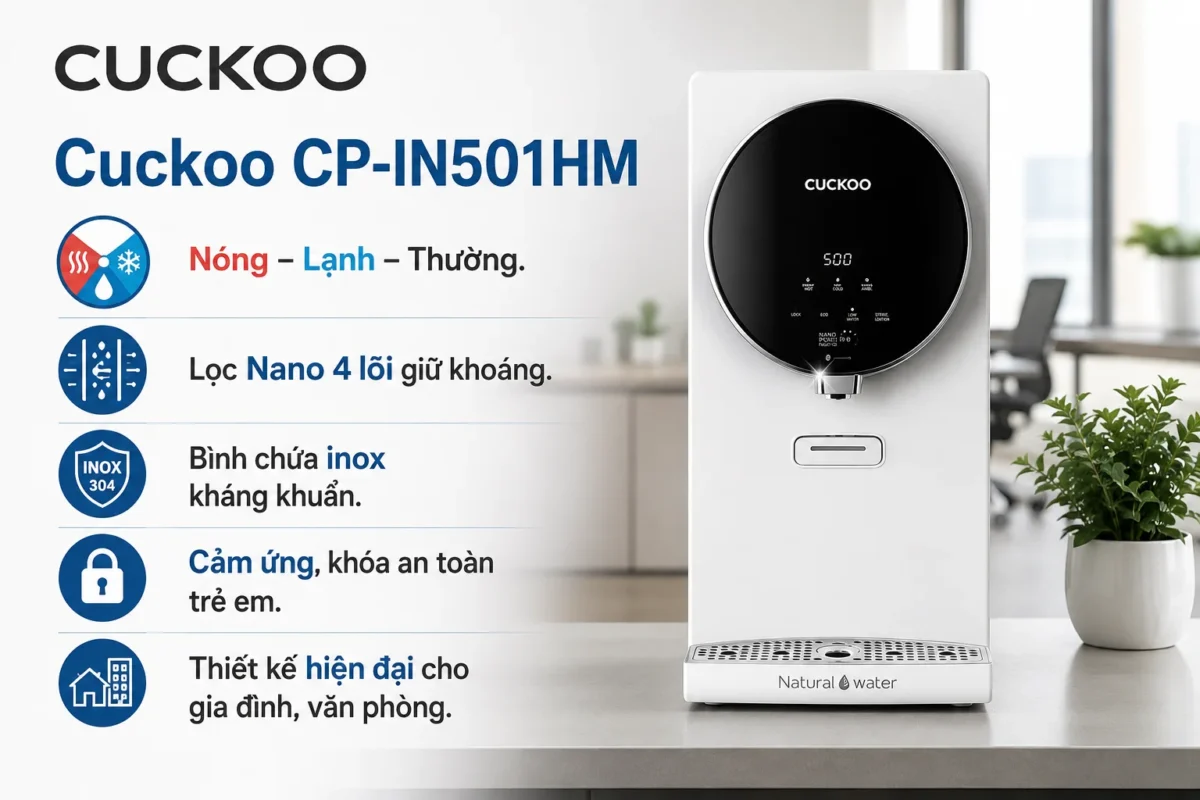 Máy lọc nước nóng lạnh Cuckoo CP IN501HM