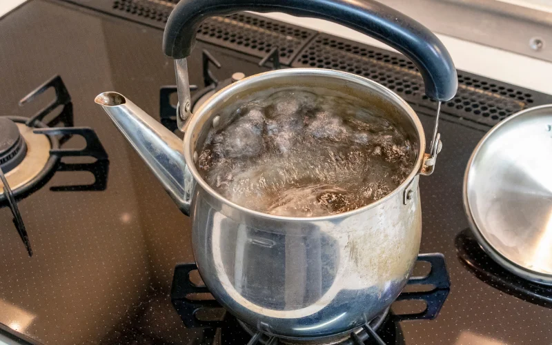 Đun sôi nước đã qua máy lọc