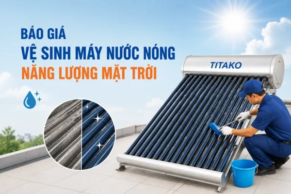Giá vệ sinh máy nước nóng năng lượng mặt trời