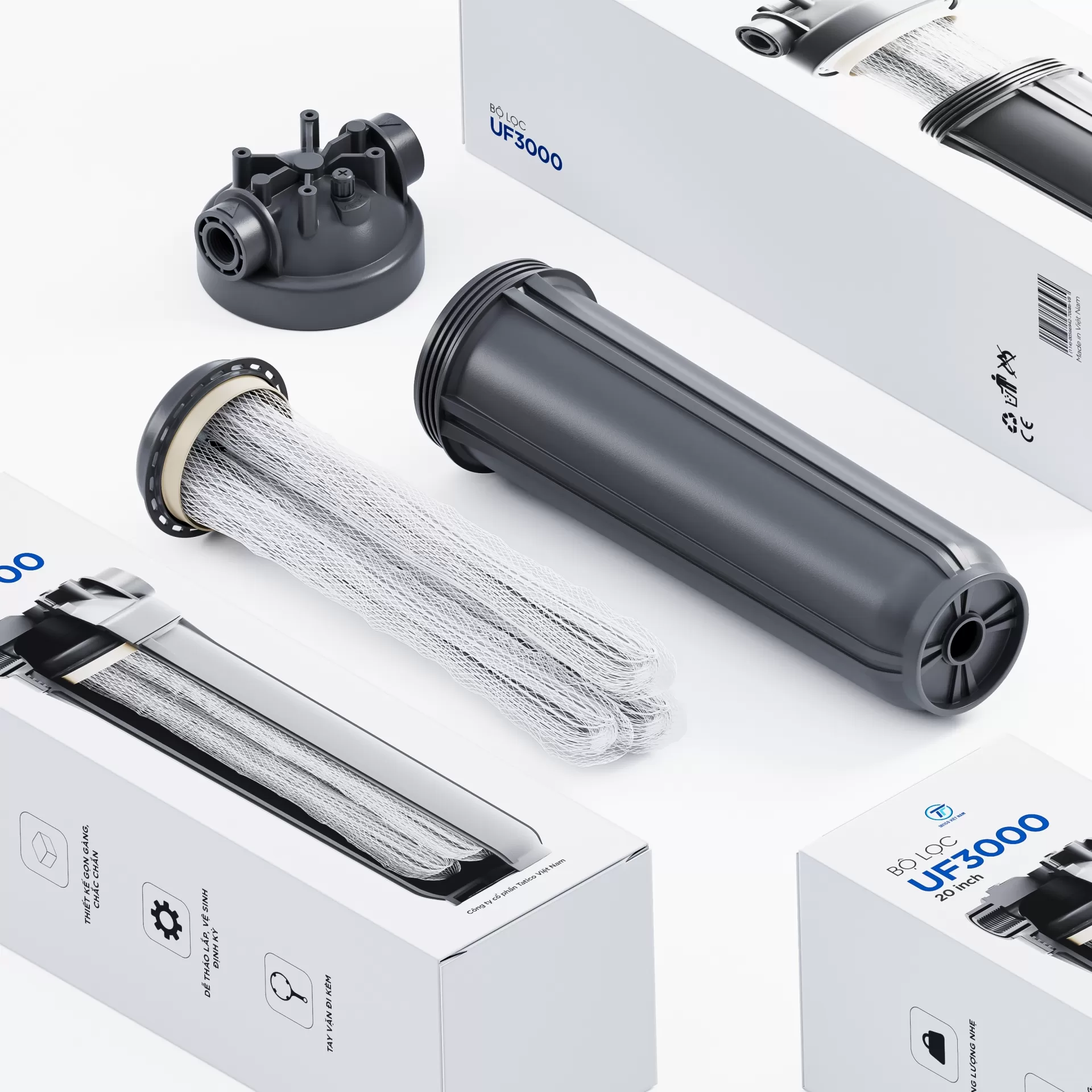 Giới thiệu bộ lọc UF3000 20 inch Titako