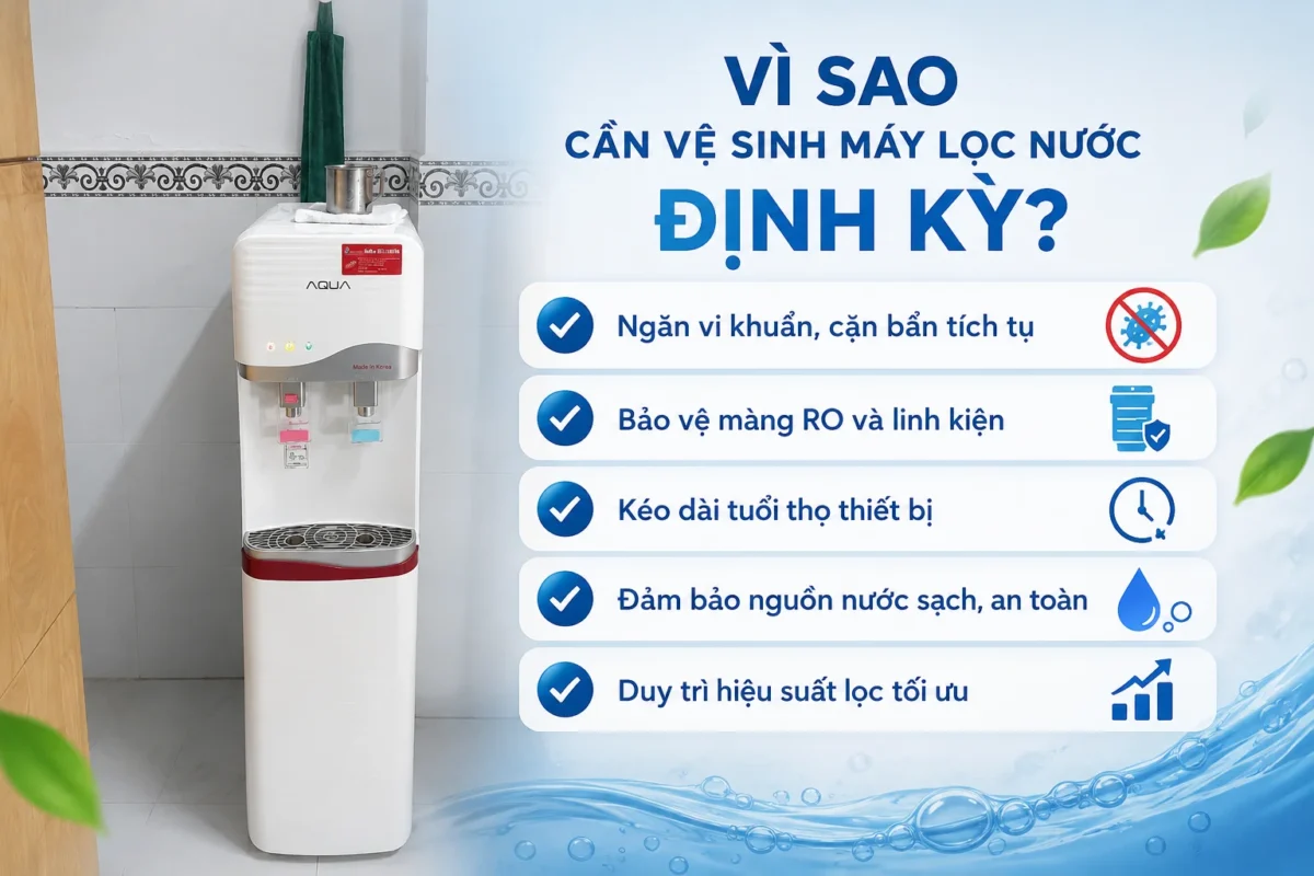 Lý do bạn nên vệ sinh máy lọc nước định kỳ