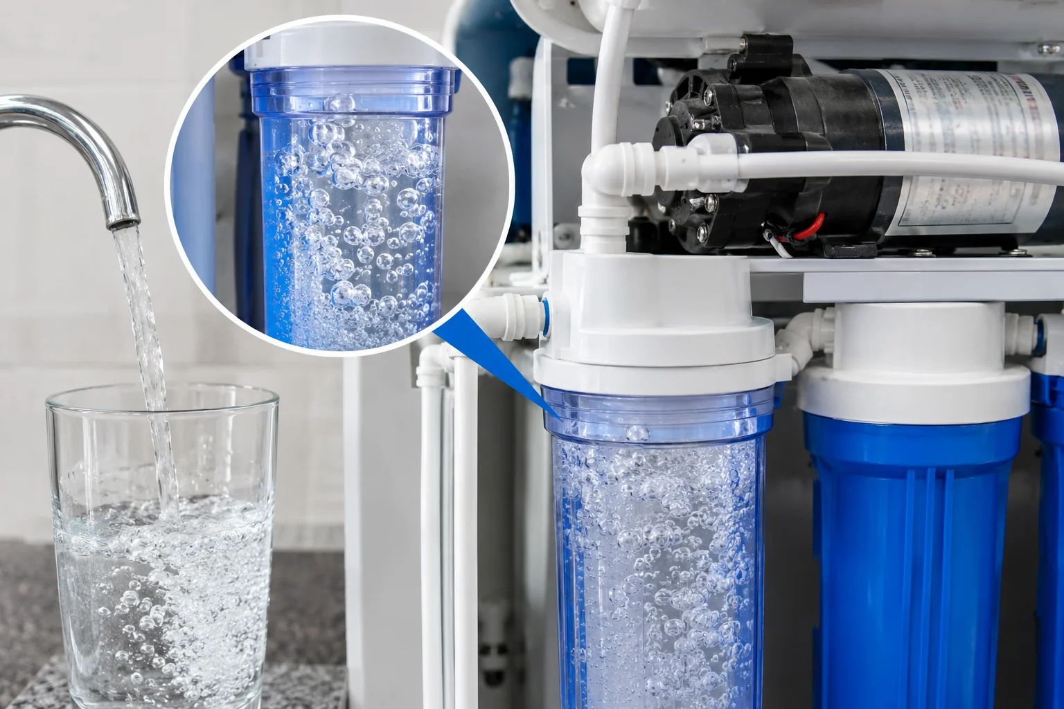 Máy lọc nước bị e khí là gì?
