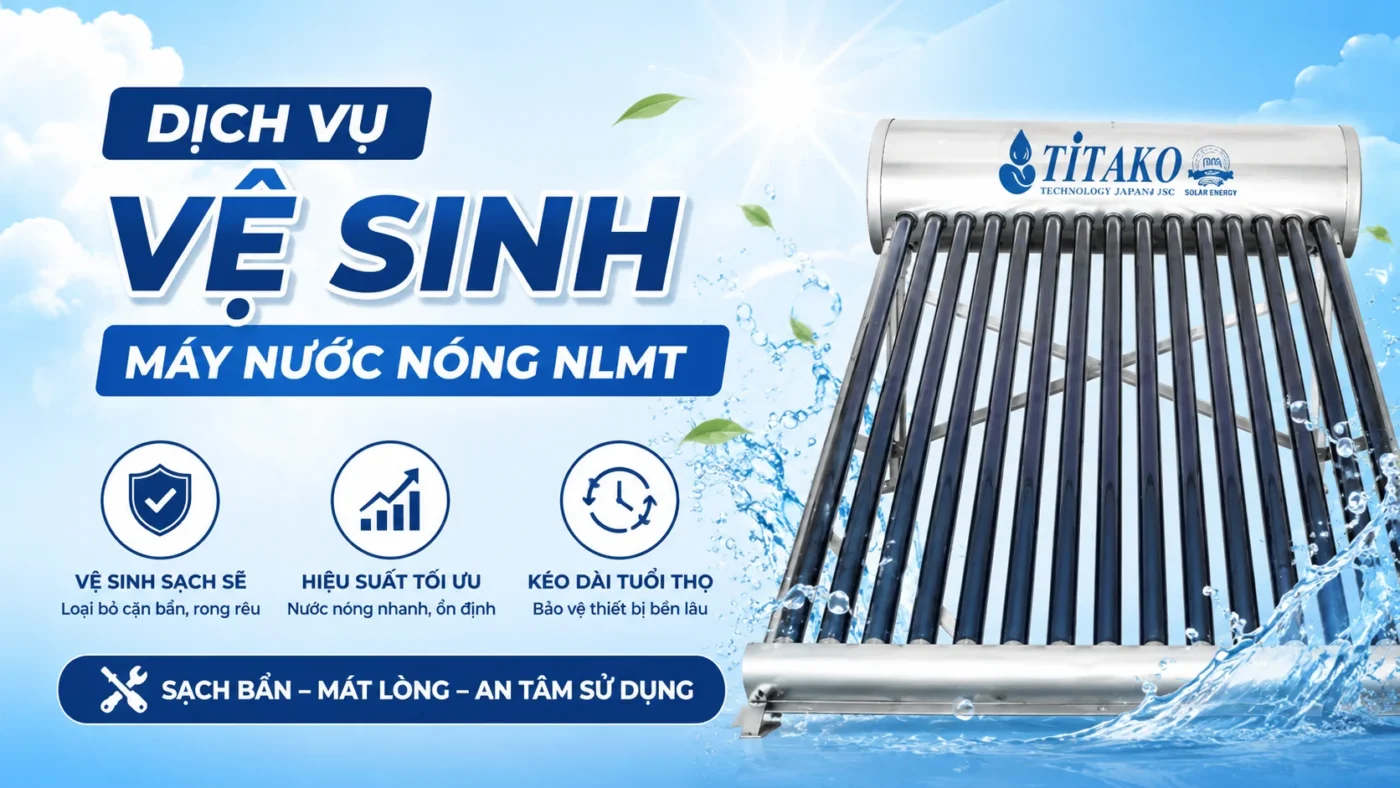 Dịch vụ vệ sinh máy nước nóng năng lượng mặt trời