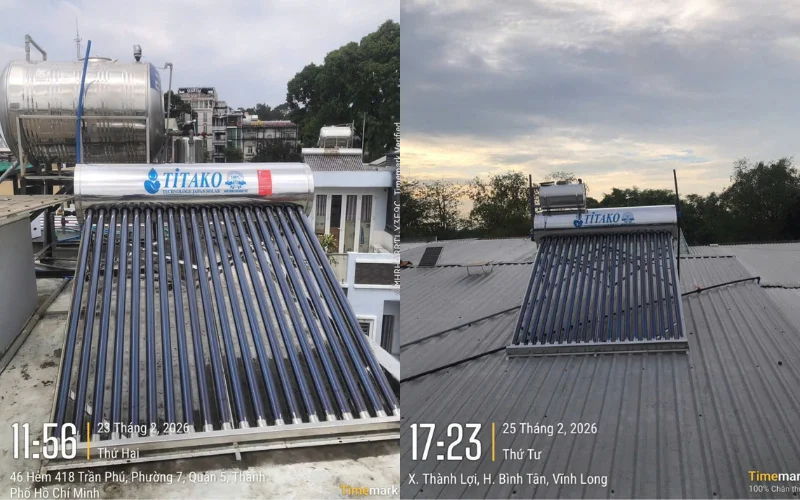 Đơn vị lắp máy nước nóng năng lượng mặt trời tại TPHCM uy tín