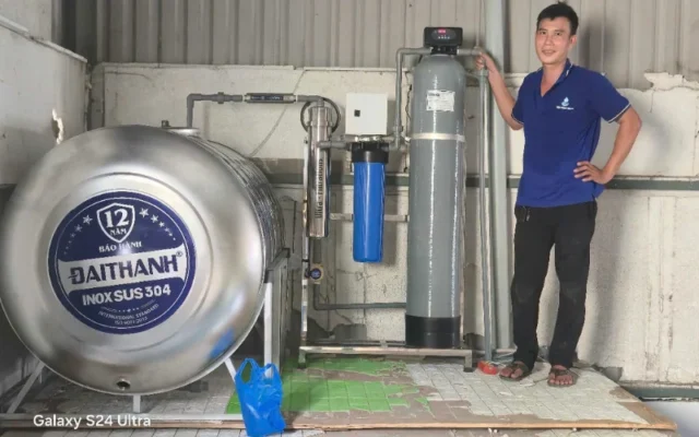 Bàn giao hệ thống lọc nước đầu nguồn cho khách hàng tại Bình Tân