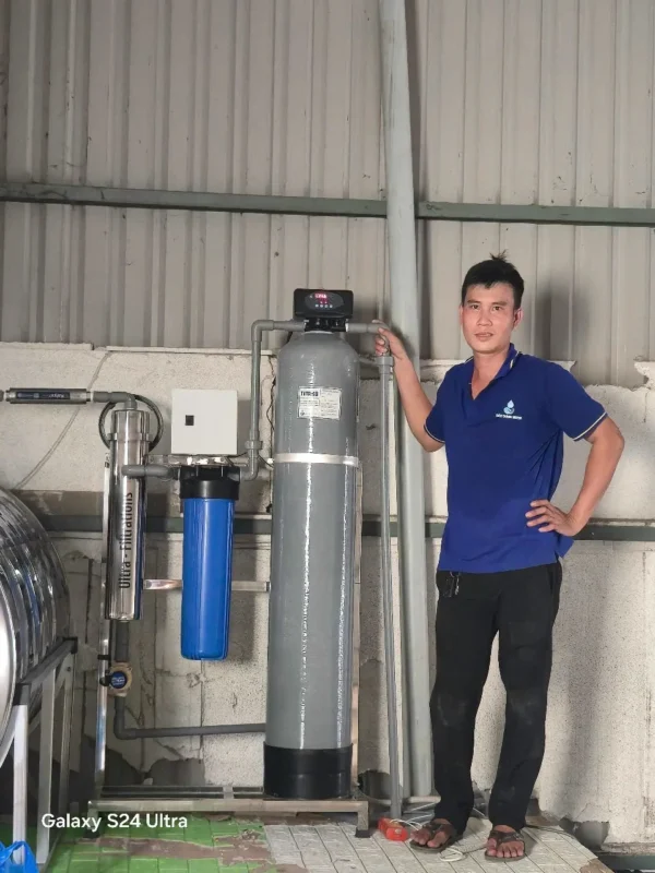 Hoàn thành lắp đặt bộ lọc nước Titako CM01A tại nhà anh Tiền