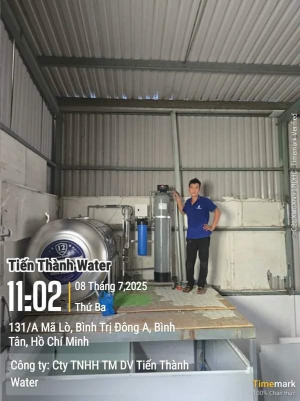 Hoàn thiện hệ thống lọc nước Titako CM01A + UF cho khách hàng tại Bình Tân