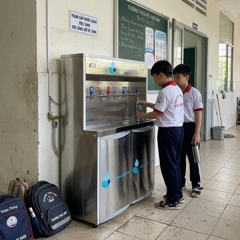 Máy lọc nước nóng lạnh 4 vòi