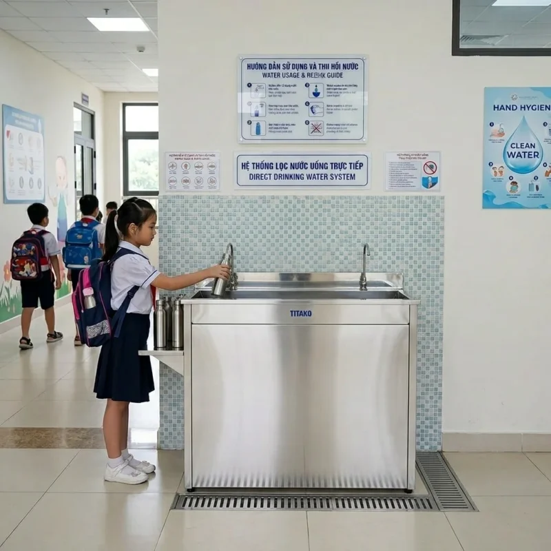 Máy lọc nước Titako bán công nghiệp 100L/H