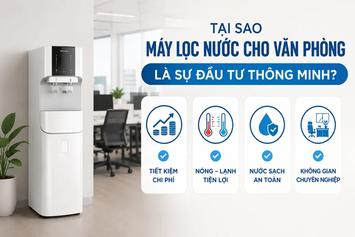 Tại sao máy lọc nước cho văn phòng là sự đầu tư thông minh?