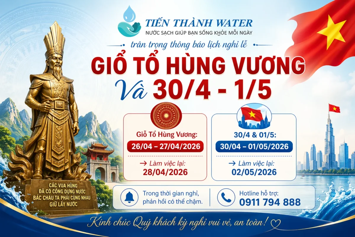 Thông báo lịch nghỉ lễ Giổ Tổ Hùng Vương và 30/4 – 1/5