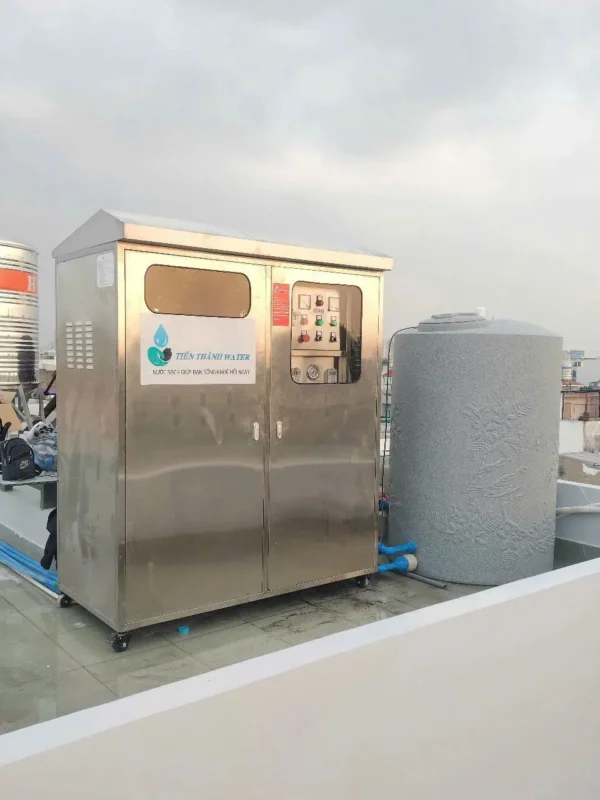 Bàn giao hệ thống lọc nước RO 500L/H Tiến Thành Water
