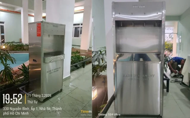 Hoàn thành bàn giao máy lọc nước uống trực tiếp cho UBND huyện Nhà Bè