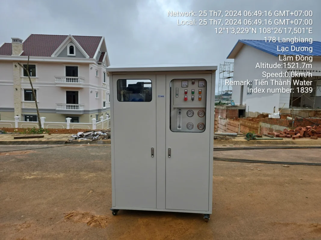 Lắp đặt hệ thống lọc nước 2M3/H cho khách hàng tại Lâm Đồng