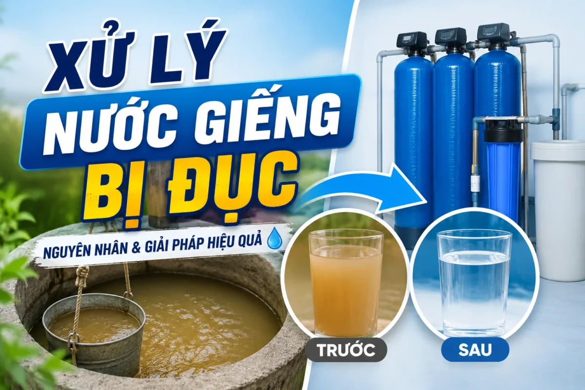 6 cách xử lý nước giếng khoan, giếng đào bị đục hiệu quả và an toàn