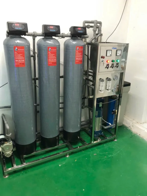 Lắp đặt hệ thống lọc nước tinh khiết RO 500L/H cho chị Mai