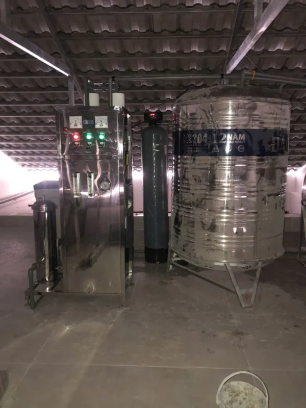 Hoàn thiện hệ thống lọc nước RO 500L 