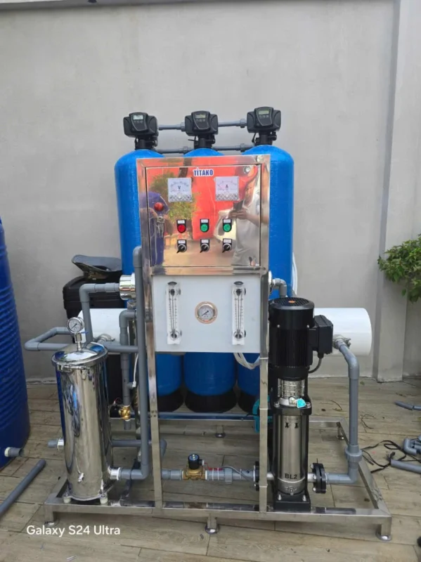 Lắp đặt hệ thống lọc nước RO 1000L/H tại nhà chị Trinh Long An