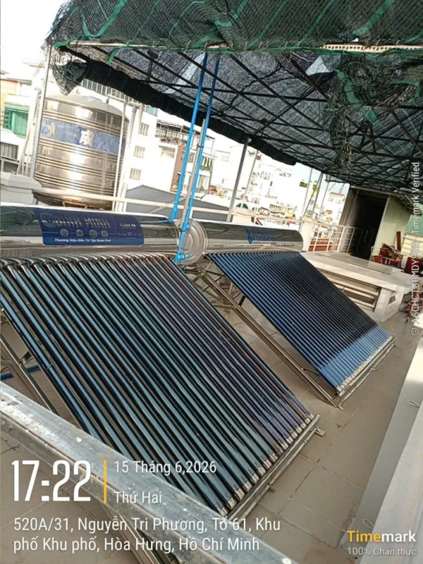 Lắp đặt máy nước nóng nlmt 300l tại Nguyễn Tri Phương