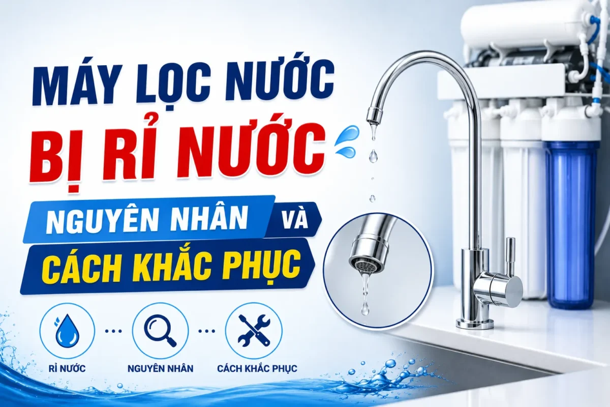 Máy lọc nước bị rỉ nước ở vòi: Nguyên nhân và cách khắc phục tại nhà