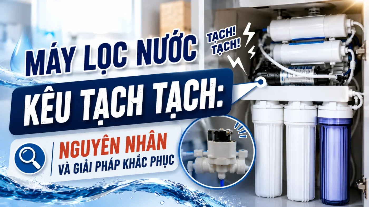 Máy lọc nước kêu tạch tạch: Nguyên nhân và cách xử lý tại nhà