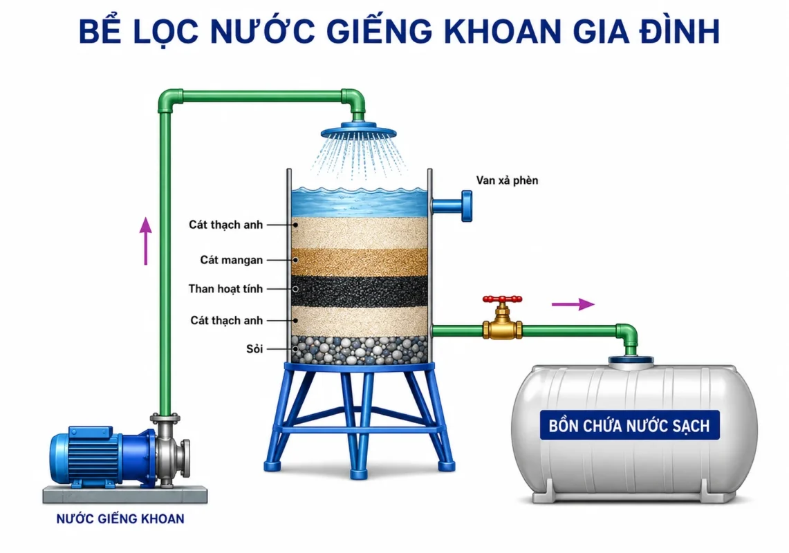 Phương pháp bể lọc truyền thống