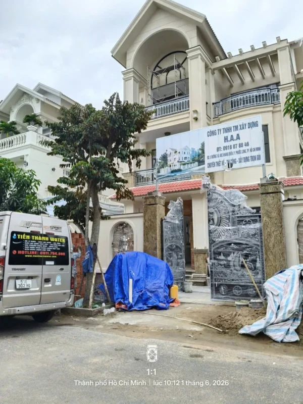 Thi công lọc nước đầu nguồn biệt thự Khang Điền, Thủ Đức