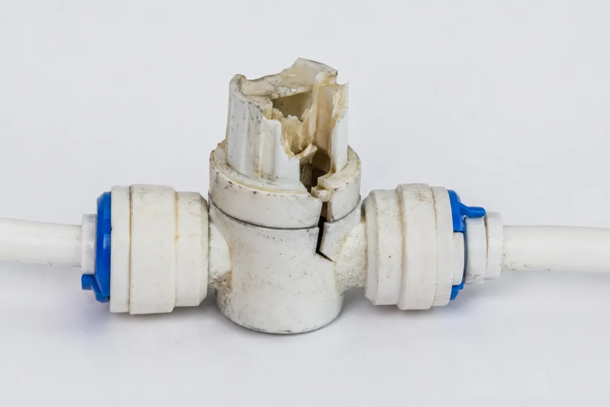 Van cơ máy lọc nước bị hỏng
