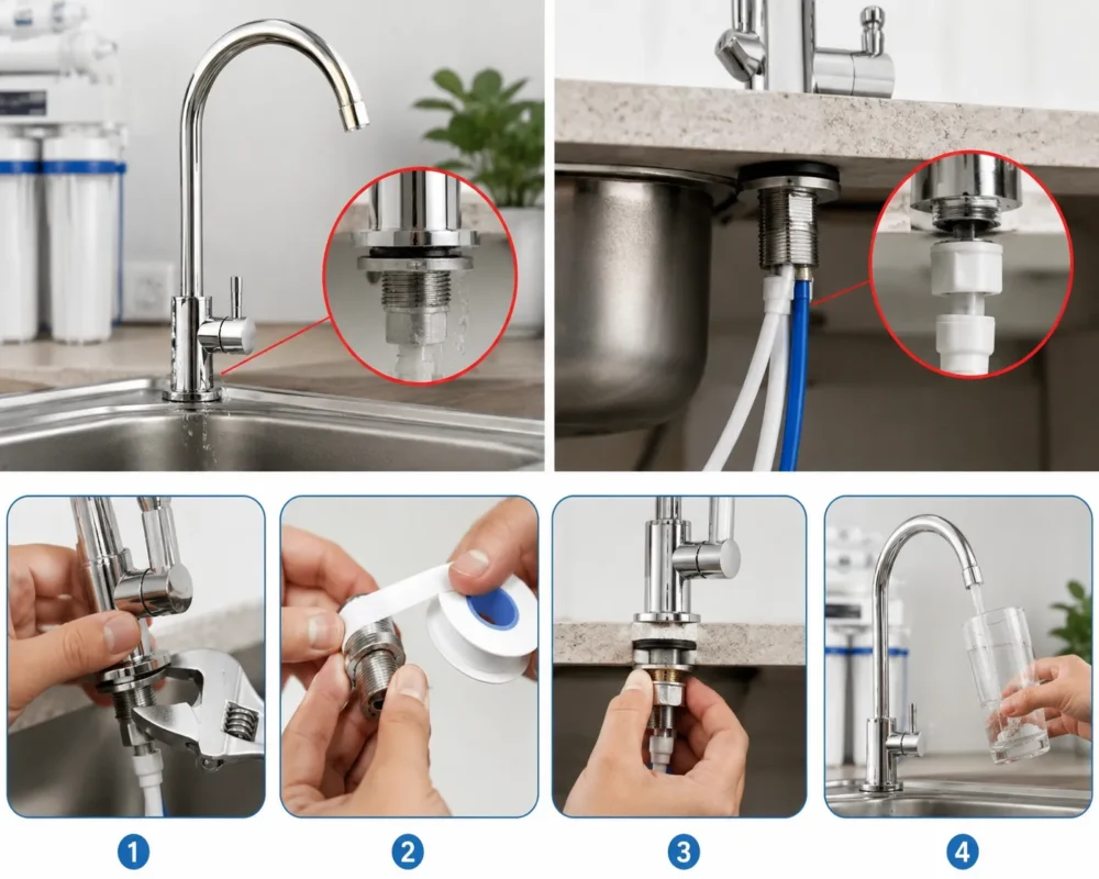 Vòi nước bị lỏng