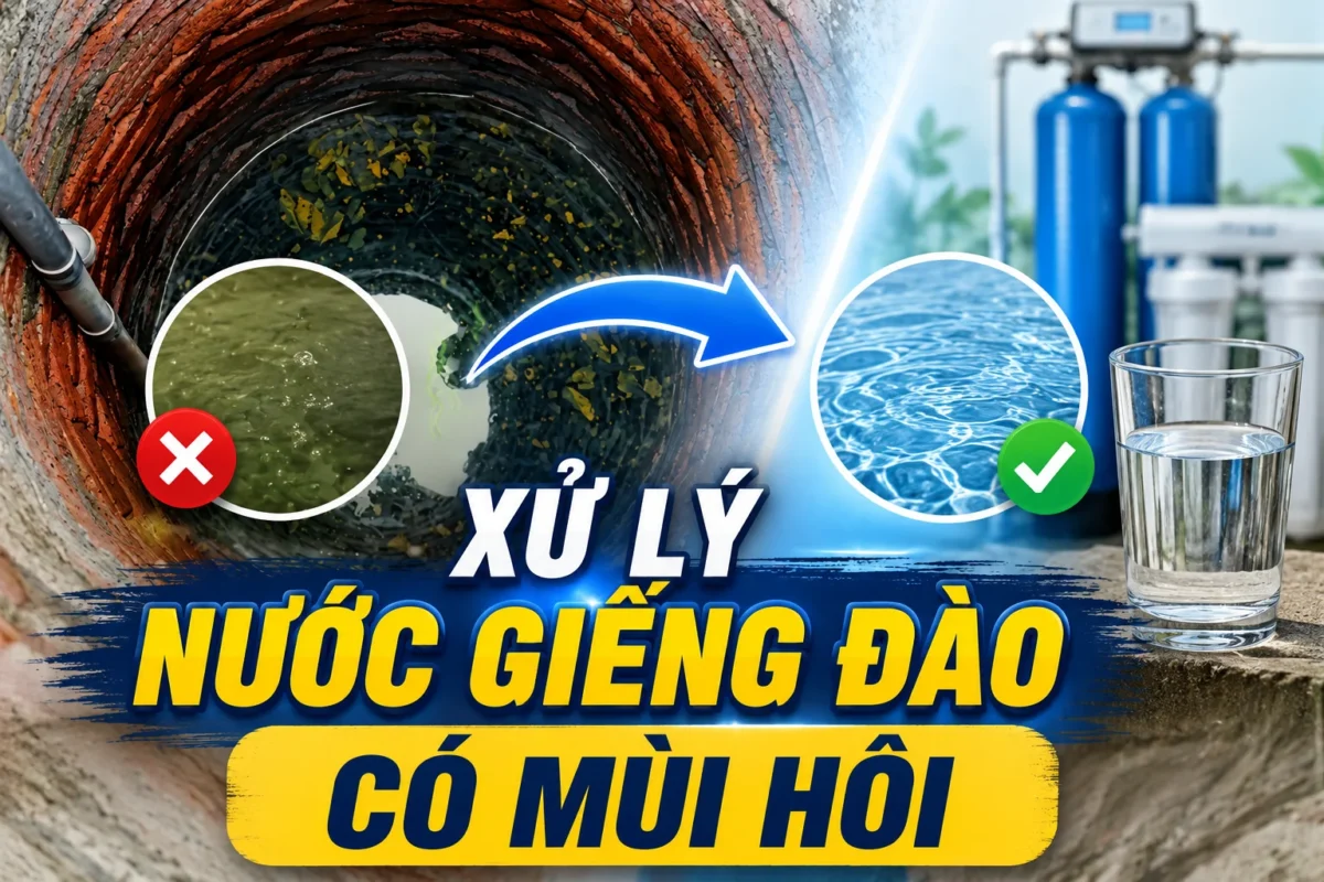 9 Cách xử lý nước giếng đào có mùi hôi, tanh, bùn hiệu quả