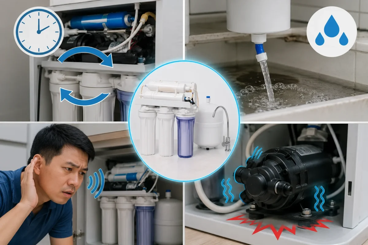 Dấu hiệu nhận biết máy lọc nước đang gặp sự cố