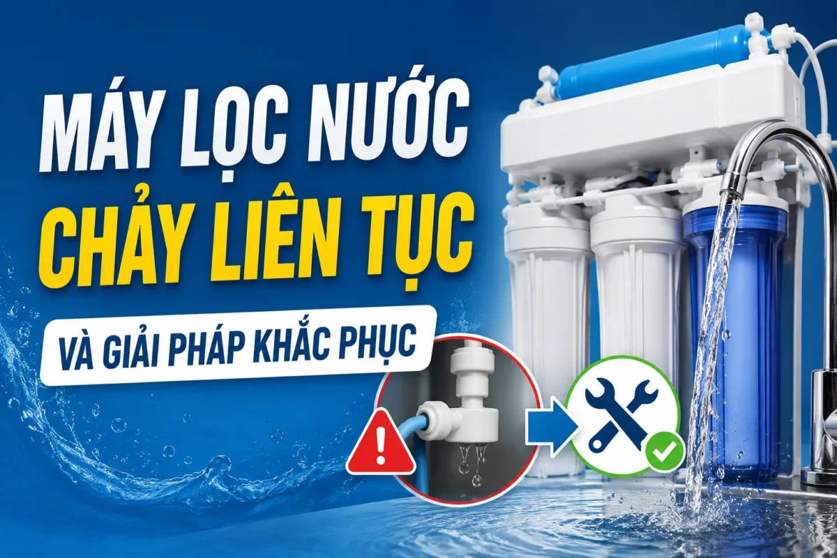Nguyên nhân khiến máy lọc nước chạy liên tục không ngắt và cách xử lý