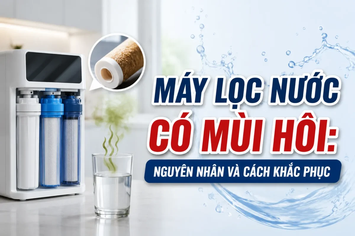 Máy lọc nước có mùi hôi: Nguyên nhân và cách khắc phục tại nhà