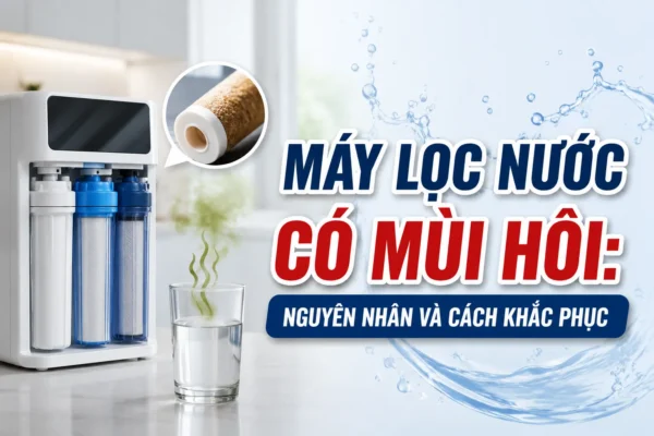 Máy lọc nước có mùi hôi: Nguyên nhân và cách khắc phục