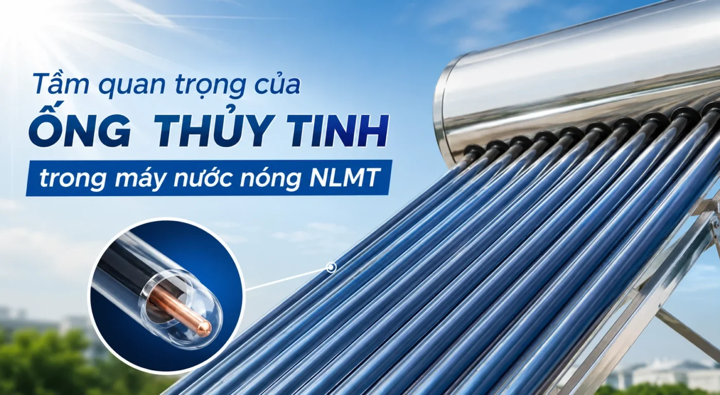 Tầm quan trọng của ống thủy tinh trong máy nước nóng NLMT