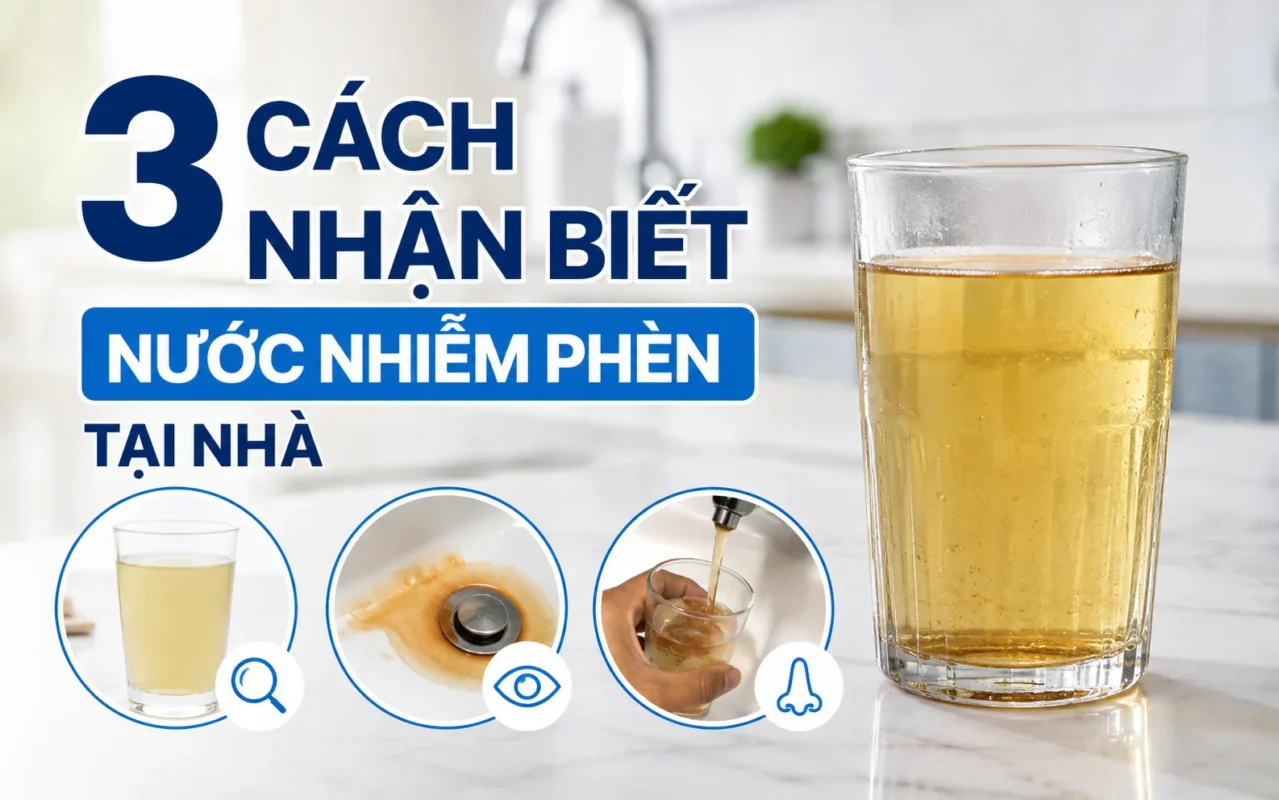 3 cách nhận biết nước nhiễm phèn tại nhà cực đơn giản và chính xác