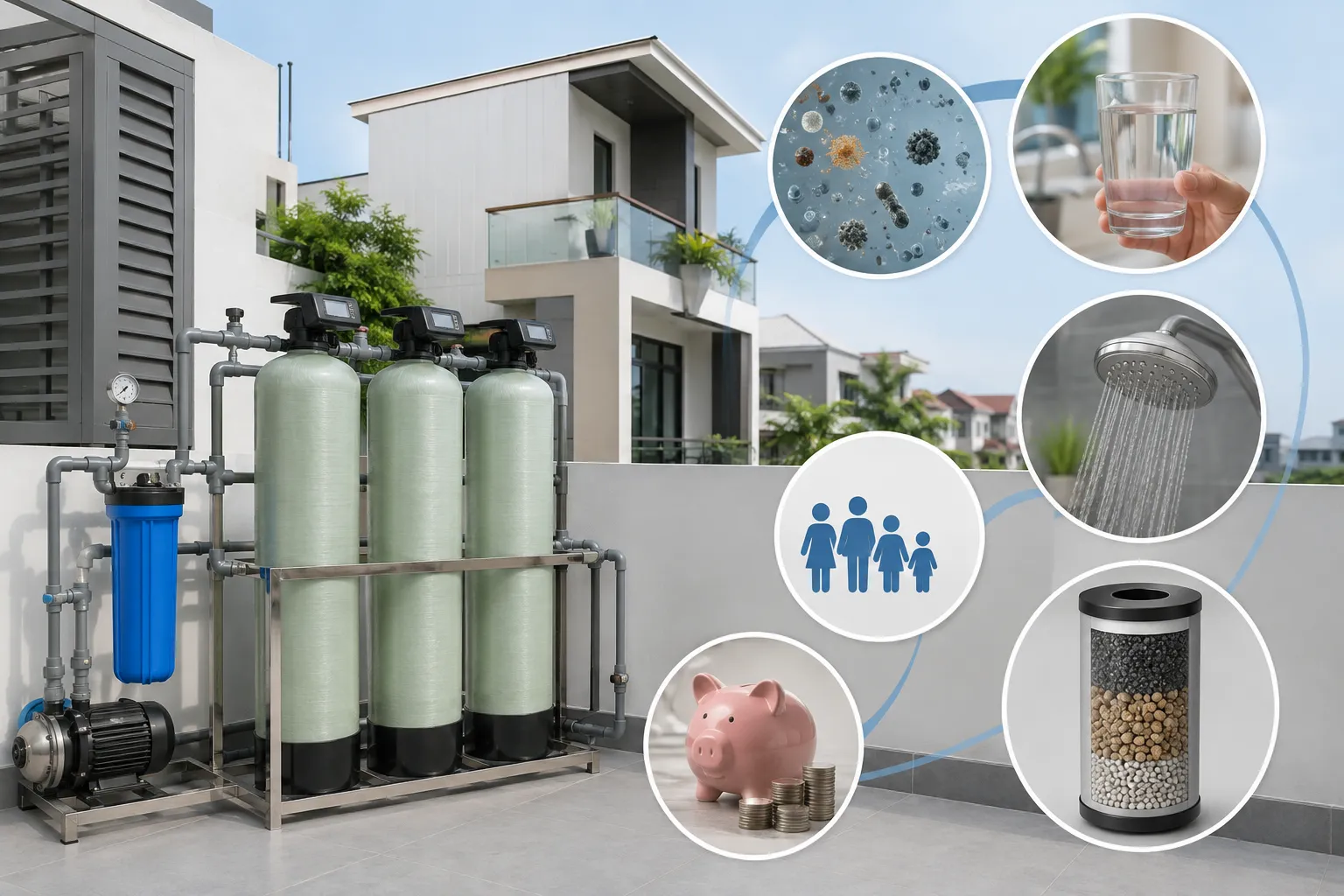 Các tiêu chí lựa chọn hệ thống lọc tổng nhà phố