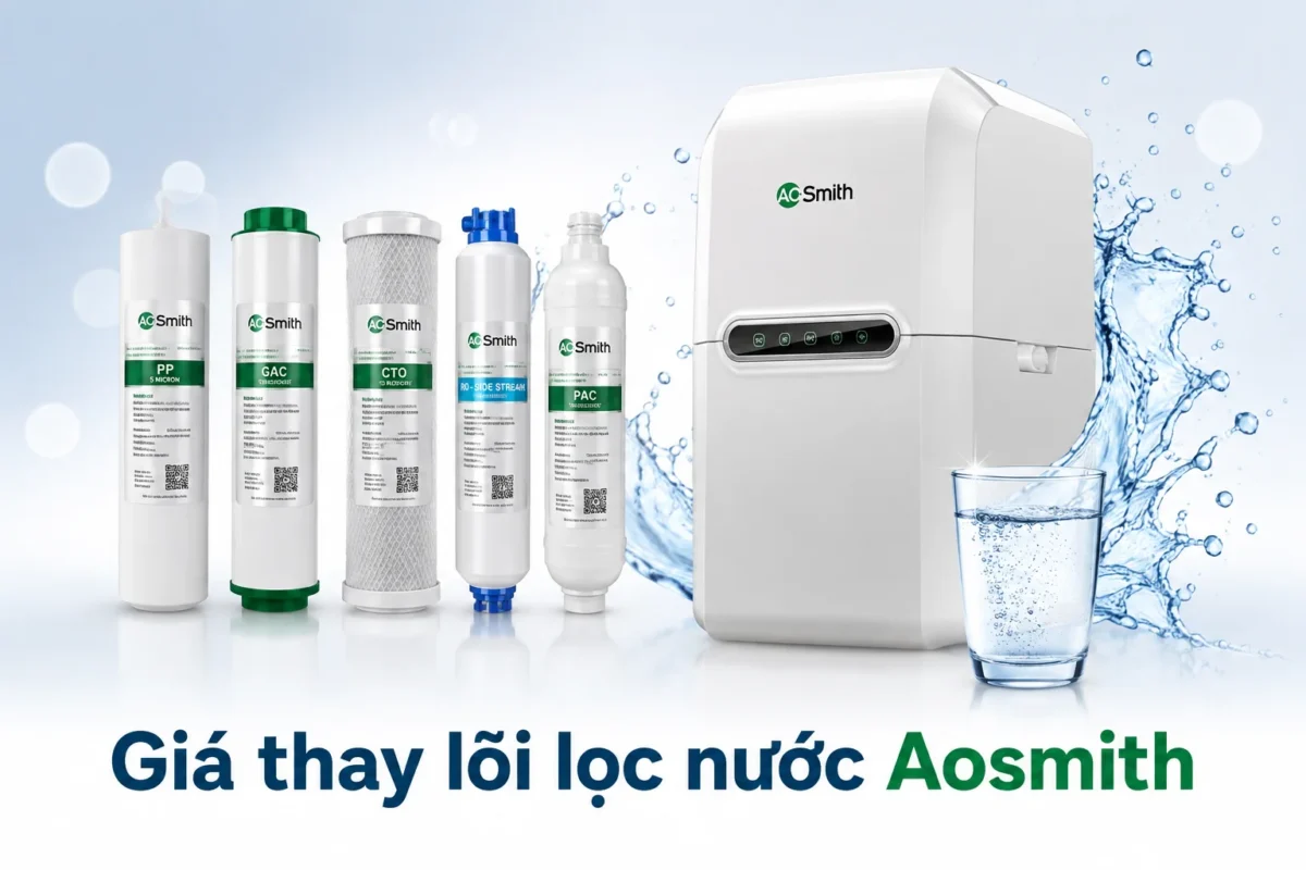 Bảng giá thay lõi lọc nước Aosmith chính hãng mới nhất