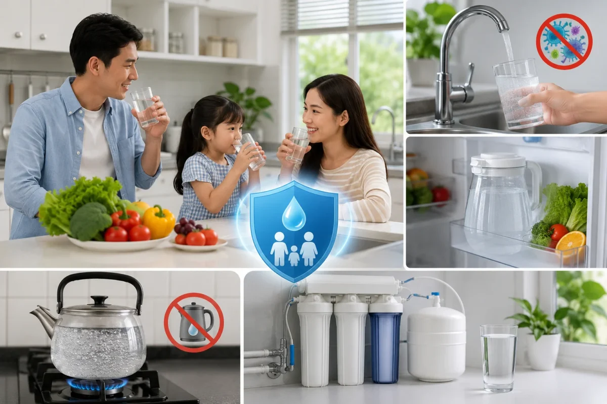 Hướng dẫn sử dụng nước máy an toàn cho gia đình
