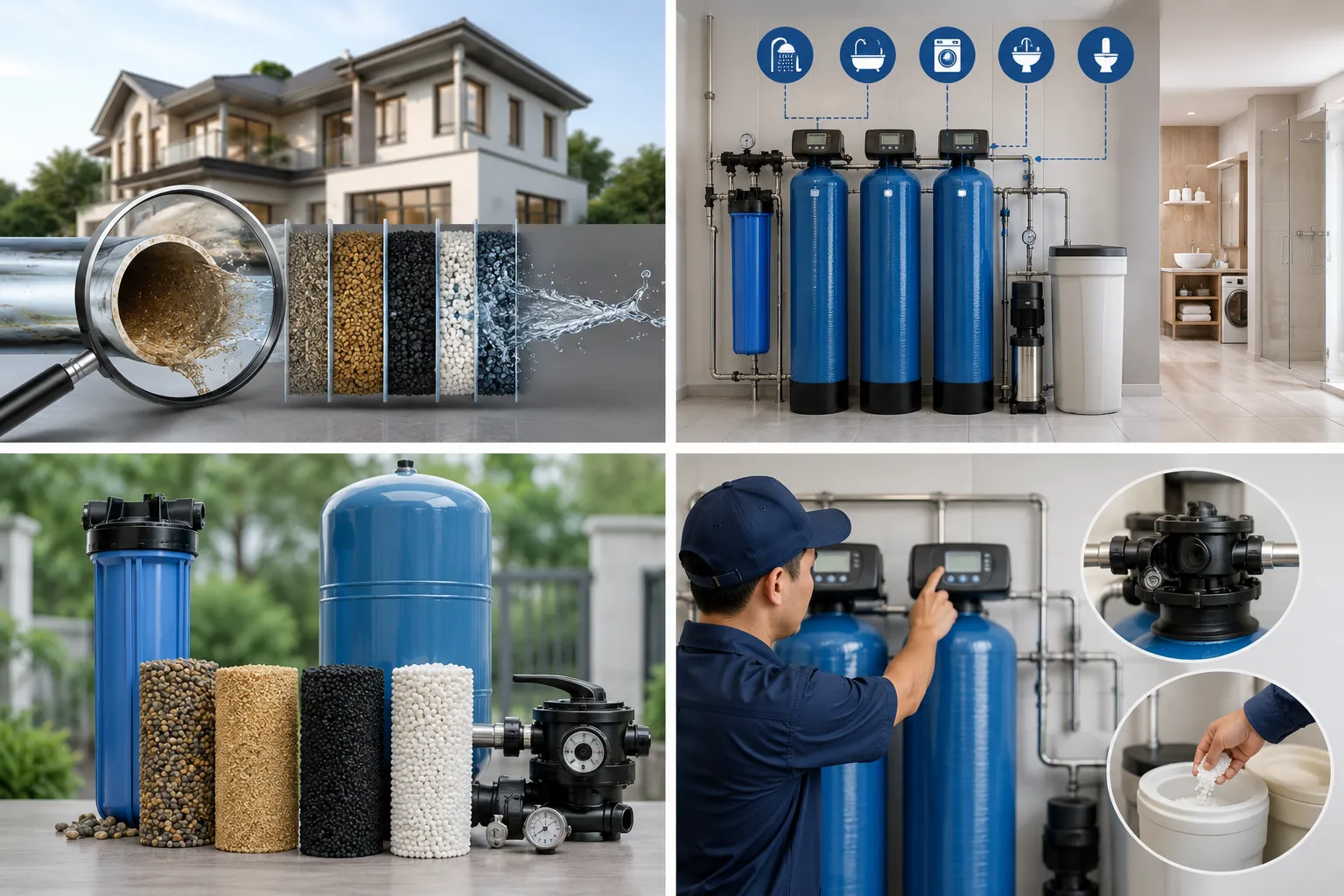 Kinh nghiệm chọn hệ thống lọc tổng cho biệt thự